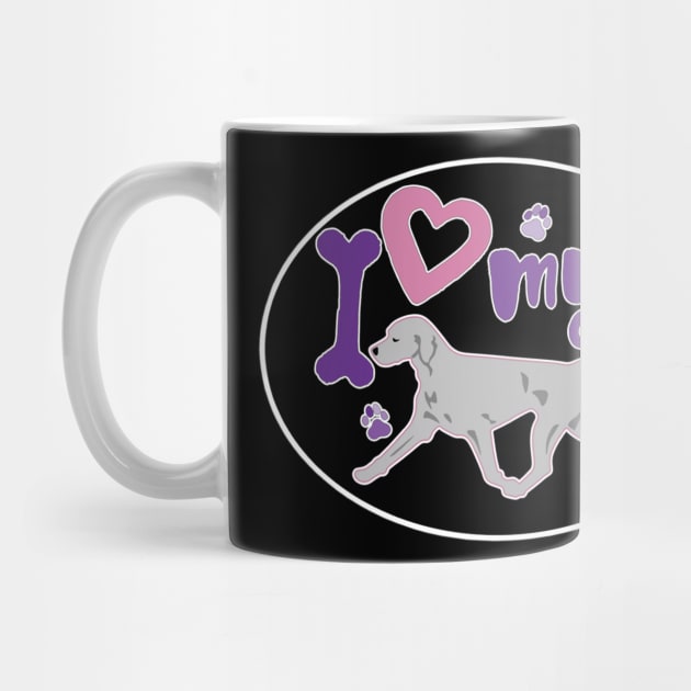 I Love My Weimaraner by PB&J Designs